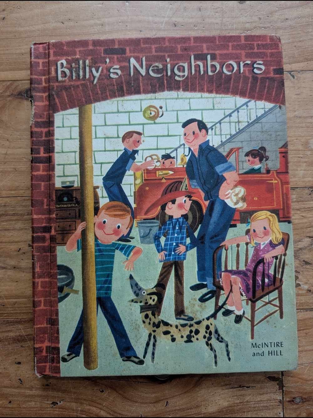 Billy's Neighbors Vintage 1957 CR Children's Hardcover Elementary School Reader